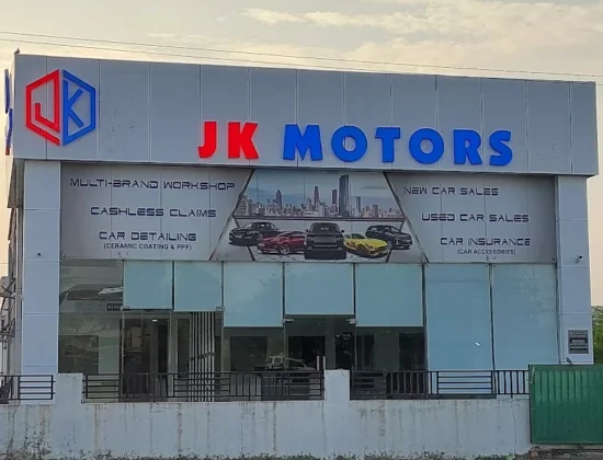 Premium car repair workshop – JK Motors Gota Ahmedabad
